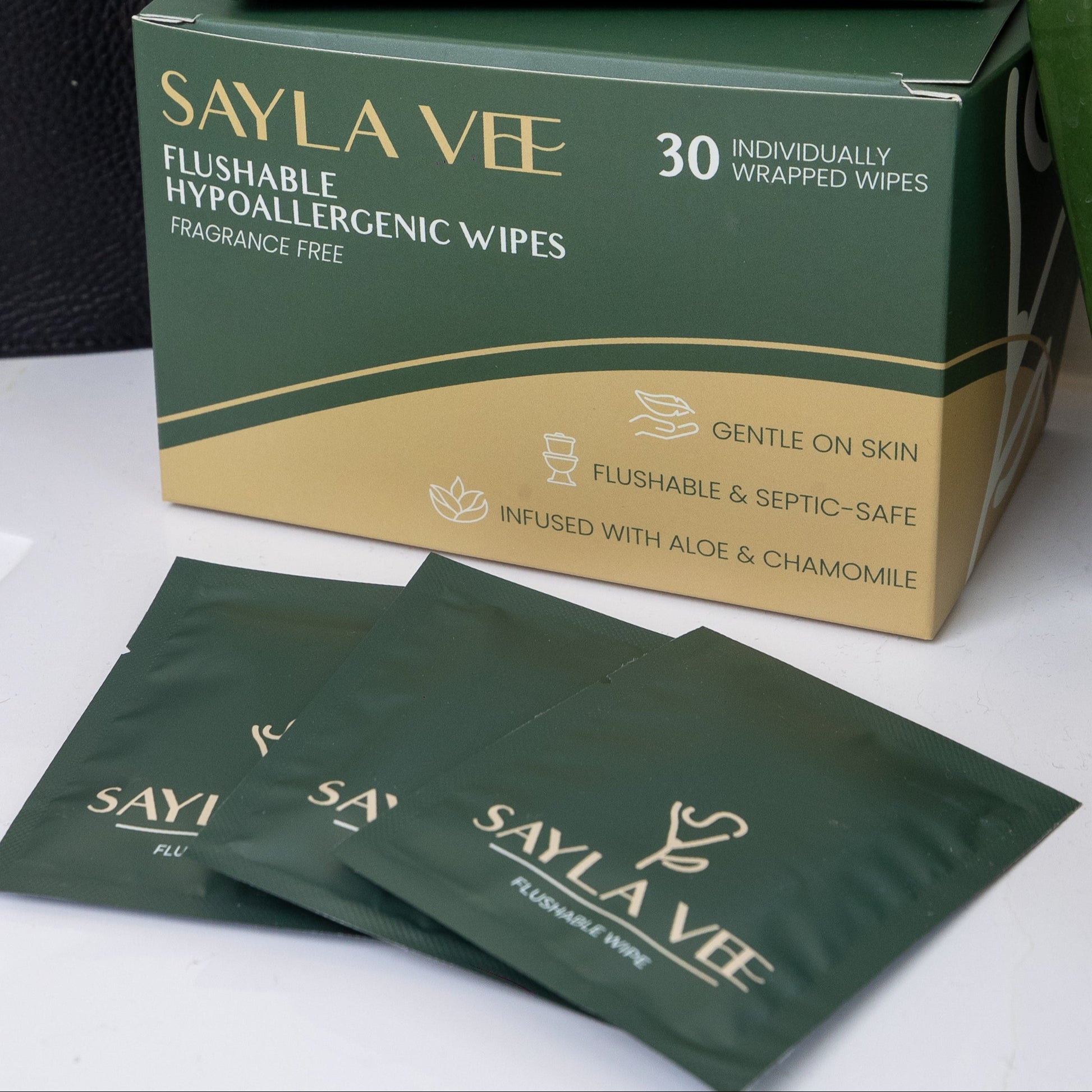 plant-based wet wipes individually wrapped for on-the-go hygiene 