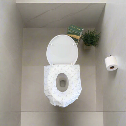Individually wrapped Triple-layer flushable toilet seat cover for public restrooms