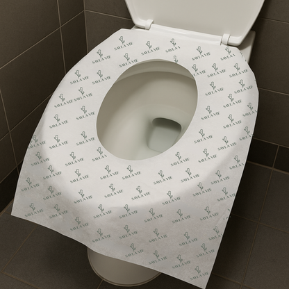 Travel-friendly triple-layer flushable toilet seat cover for public restrooms